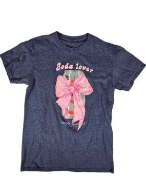 Simply Southern Soda Lover Diet Coke T-shirt Women's Size Small Blue Pink